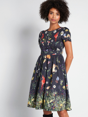 Moxie Medley Fit And Flare Dress