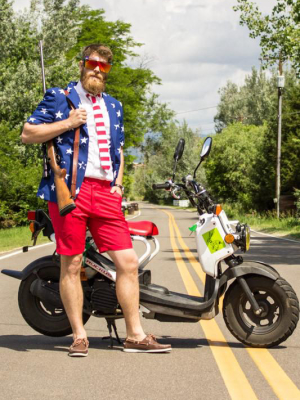 The Merican Gentleman | American Flag Summer Suit By Opposuits
