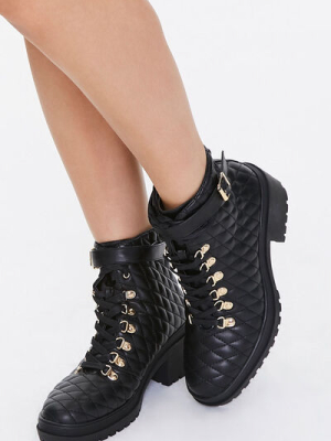 Quilted Ankle Boots