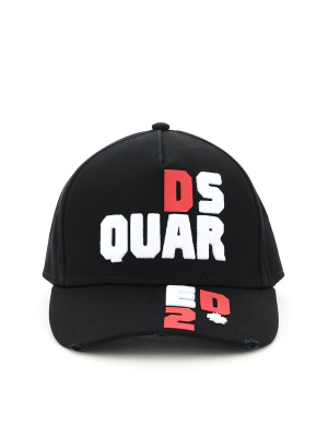 Dsquared2 Logo Embroidered Baseball Cap