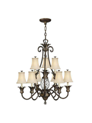 Plantation Chandelier Pearl Bronze