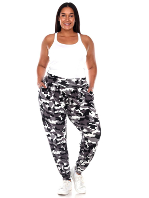 Camo Harem Pants - Plus