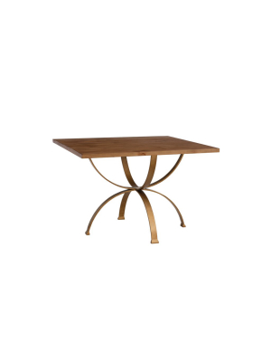 Sophia Square Dining Table In Almond Design By Redford House