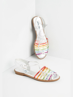 Rainbow On The Go Strappy Sandal