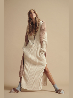 Free Fall Sweater Maxi Dress