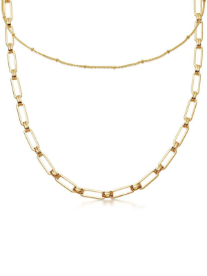 Aegis Chain Choker Necklace Set