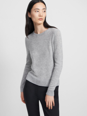 Crewneck Sweater In Feather Cashmere