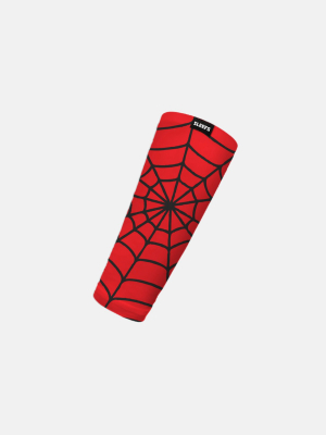 Red Web Pattern Kids Forearm Sleeve