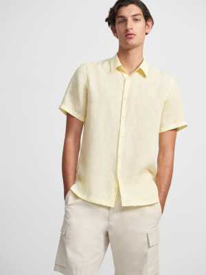 Irving Short-sleeve Shirt In Summer Linen