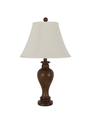 25" Truman Sculpted Resin Table Lamp Darkbo - Decor Therapy