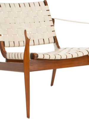 Diya Safari Chair White/brown