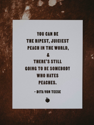 Letterpress: The Ripest Peach