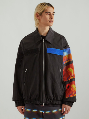 Vond Patch Jacket In Black