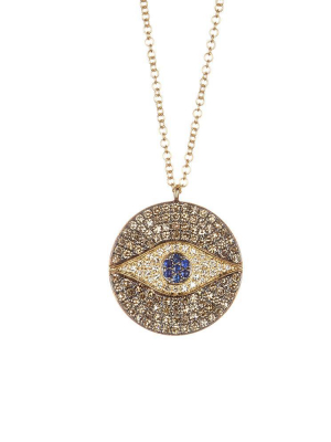 Evil Eye Medallion Necklace