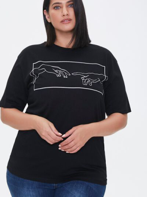 Plus Size Art Graphic Tee