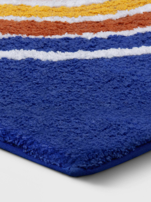 Rainbow Bath Rug Blue - Room Essentials™