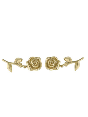 14k Fever Rose Studs