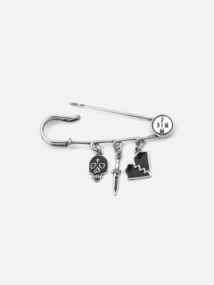 Sinners Charm Safety Pin