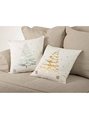 Holiday Foil Print Pillow Collection - Saro Lifestyle