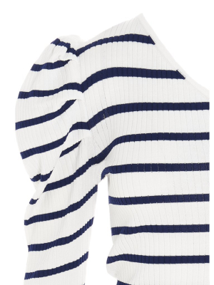 Twinset One-shoulder Striped Jumper