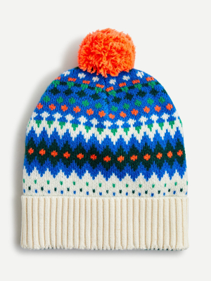 Kids' Beanie In Fair Isle