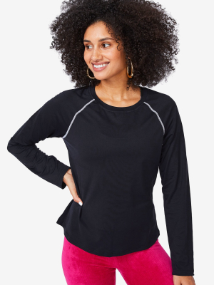 New Yorker Black Workit Long Sleeve Tee