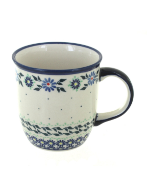 Blue Rose Polish Pottery Petite Bouquet Coffee Mug