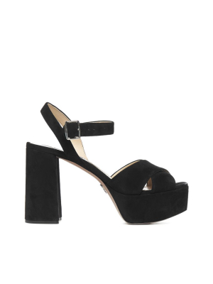 Prada Crossover Platform Sandals