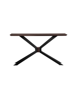 Pirate Modern Console Table Dark Brown - Armen Living