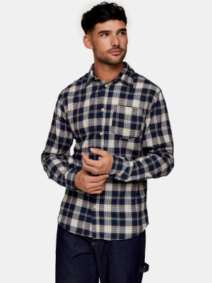 Selected Homme Navy Check Shirt