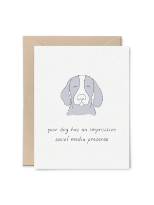 Your Dog's Social Media Presence Card - Lg2