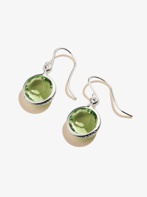 Peridot Birthstone Earrings, August