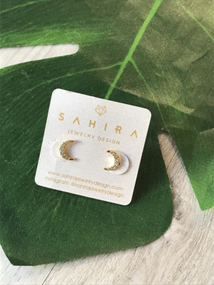 Sahira Moon Studs