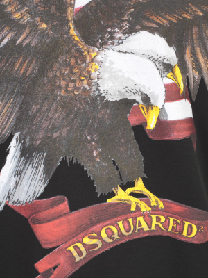 Dsquared2 American Eagle Print Crewneck T-shirt