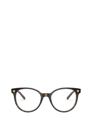 Versace Eyewear Round Frame Glasses