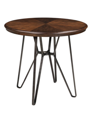 Centiar Round Dining Room Counter Table Brown - Signature Design By Ashley