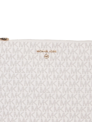 Michael Michael Kors Slater Monogram Large Clutch Bag