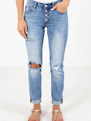 Blue Jean Baby Distressed Kancan Jeans