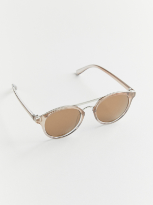 Wells Brow Bar Round Sunglasses