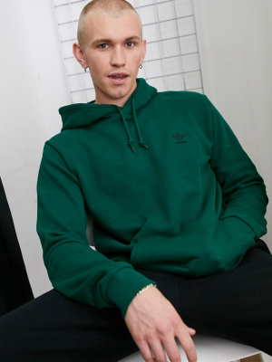 Adidas Originals Essentials Hoodie In Forest Green