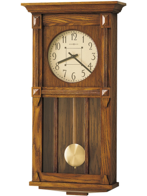 Howard Miller 620185 Howard Miller Ashbee Ii Wall Clock 620-185 Heritage Oak