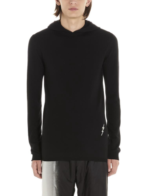 Rick Owens Hooded Knit Sweater