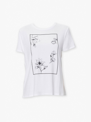 Floral Art Graphic Tee