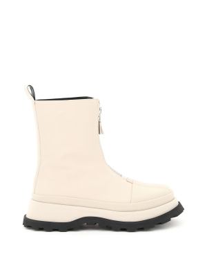 Jil Sander Ankle Zipped Boots