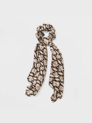 Snake Print Twister Scarf Hair Elastic - Wild Fable™