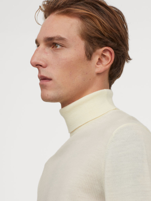 Merino Wool Turtleneck Sweater