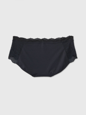 Women's Micro Hipster Underwear With Lace - Auden™