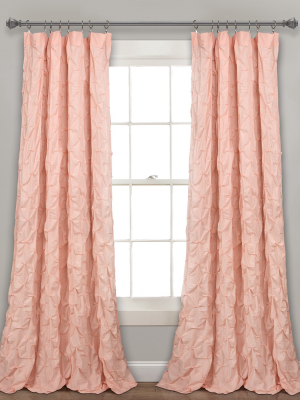 84"x52" Ravello Pintuck Window Curtain Panel - Lush Décor