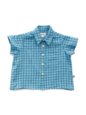 Oeuf Blue Grid Button Down