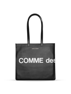 Comme Des Garcons Sa9001hl Huge Logo Tote Bag - Black